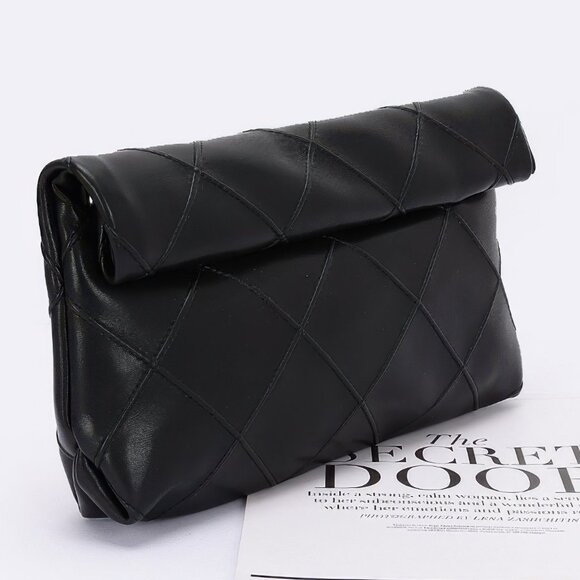 Quilted Faux Leather Pouch - Picture 5 of 5